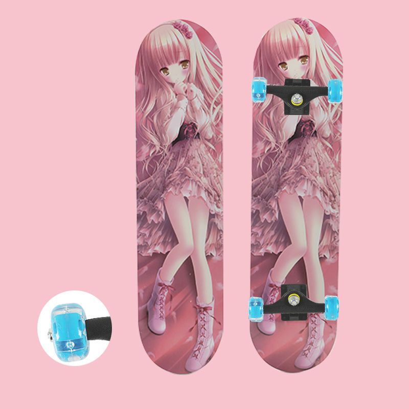80x20PVC flash wheel -- pink girls
